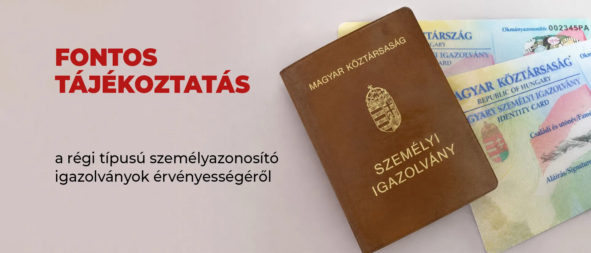 tájékoztatás - lejáró személyi ig. képe